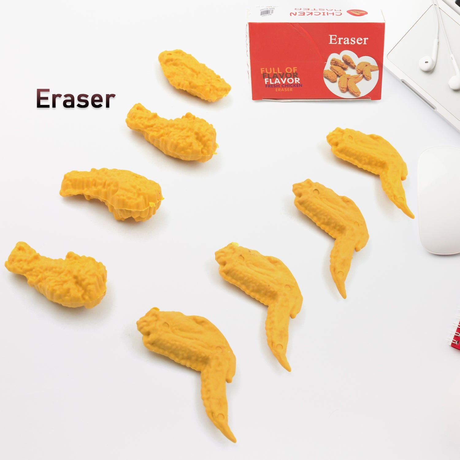 4341 Cute Erasers, Pencil Eraser, Chicken Wings Chicken Legs Eraser Student School Supplies Gifts Chicken Rubber Drawing Small Eraser Office Accessory Fun Back to School Supplies Gifts Party Favor for Kids Adults Students (8 Pcs Set) 4341 Cute Erasers, Pencil Eraser, Chicken Wings Chicken Legs Eraser Student School Supplies Gifts Chicken Rubber Drawing Small Eraser Office Accessory Fun Back to School Supplies Gifts Party Favor for Kids Adults Students (8 Pcs Set)